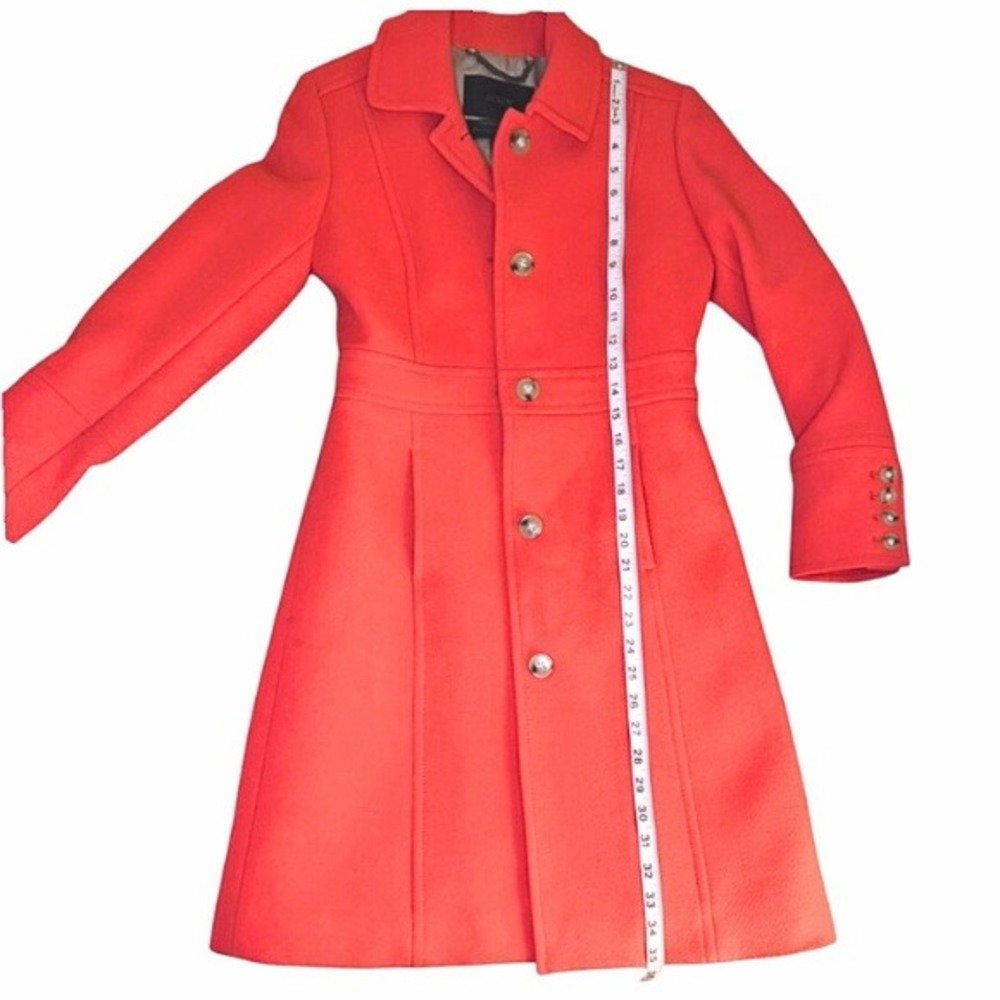 J Crew Classic Lady Day Coat Italian Wool Thinsulate Petite 2 Retail $398 - Picture 7 of 10